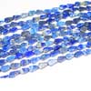 Natural Blue Lapis Luzuli Smooth Triangular Beads Length is 14 Inches and Size 9-11mm